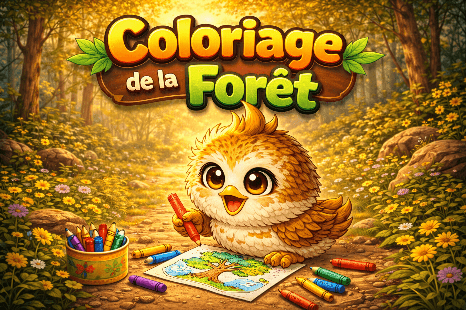 Coloriage de la Forêt